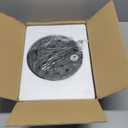 【Upgraded】 Dimmable Floor Lamp, 1000 Lumens LED Edison Bulb Included, Arc Floor Lamps for Living Room Modern Standing Lamp with Linen Shade, Tall Lamp for Bedroom Office Dining Room- Black