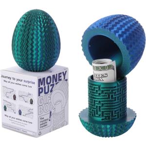 Maze Egg Money Puzzle Gift Box: Secret Cash Holder & Surprise Gift Container for Easter, Birthday, Wedding - Fun Brain Teaser Toy for Kids & Adults