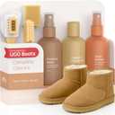 FORTIVO Suede Cleaning Kit Compatible for UGG Footwear - Sheepskin & Suede Gentle Cleaner and Conditioner, Protector Spray, Odor Remover, Suede Stain Nap Eraser, Dual Brush Set for UGG Shoes