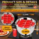 8-in-1 Stainless Steel Pressure Cooker 12 Quart with 8 Safety Features Fast & Even Cooking for Healthy Mealspressure cooker 12+ quart large pressure cookerolla express para cocinar