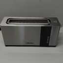 Mueller UltraToast Full Stainless Steel Toaster 2 Slice, Long Extra-Wide Slots with Removable Tray, Cancel/Defrost/Reheat Functions, 6 Browning Levels with LED Display, Housewarming Gifts New Home
