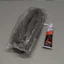 Stanbroil Wood Stove Gasket, 7/8" x 84" Graphite Impregnated Fiberglass Rope Seal and High-Temperature Cement Gasket Kit Replacement for Wood Stoves Door