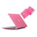 RUBAN Case Compatible with MacBook Air 11 Inch Release (A1370/A1465) - Slim Snap On Hard Shell Protective Cover and Keyboard Cover for MacBook Air 11, Pink