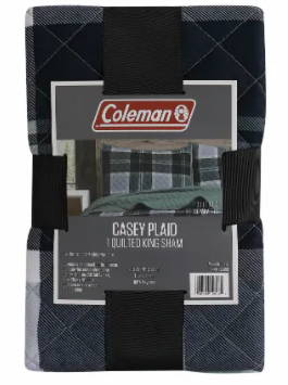 Coleman Plaid Quilted Standard Sham 20x26 in (51x66cm)
