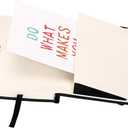 ZZTX 2 Pack Small Pocket Notebook 3.5" x 5.5" Hardcover Lined Paper Mini Notepad with Black Leather Sketchbook Composition Notebook