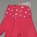 Paris Hilton Oven Mitt Set with Heart Design, Heat Resistant Pot Holders Featuring Non-Slip Textured Silicone Grips, 2-Piece Set, Pink (4-Quart)