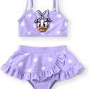 Disney Toddler Baby Girls 2PCS Bathing Suits UPF50+ Rash Guard Swimsuit Set