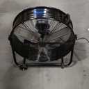 WARMLREC Industrial Fan 24 Inch Heavy Duty Drum 3 Speed 8800 CFM Air Circulation High Velocity Fan For Warehouse, Workshop, Factory, Commercial, Residential and Greenhouse Black