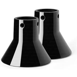 2 Pack Ceramic Beer Can Chicken Holder for Grill - Vertical Chicken Roaster for Even Browning & Crispy Skin, Chicken Throne for Adding Extra Flavor & Moisture to Chicken, Non-Stick Steamer Holder