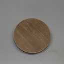 Farmhouse Beaded Wood Pedestal Tray Decor, 7.6 Round Vintage Display Stand, Decorative Accent Display Riser for Farmhouse Kitchen, Bathroom (Natural)