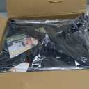 Adjustable Height Aluminum RV Step, Stable Foldable Platform Step Stool, Supports Up to 1,000 lb, Non-Slip Rubber Feet and Platform Mat, Easy to Carry (Black)