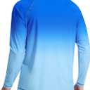 Men's UPF 50+ Rash Guard UV Sun Protection Long Sleeve Swim Shirt | Quick Dry, 4-Way Stretch Anti-Chafing Lightweight Water Shirt for Surfing Fishing Beach
