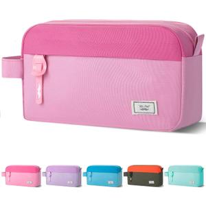 Mr. Pen Large Capacity Pencil Pouches and Bags - Mint Green School (Pink)