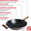 Joyce Chen Classic Series 14-Inch Ceramic Nonstick Carbon Steel Wok