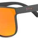 goodr Voight-Kampff Vision Polarized Sunglasses, Medium Sized (VRG), Gray Solid Frames with Rose Mirrored Reflective Lens, UV400 Protection, No Slip, No Bounce