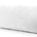 Comfort Beddings Body Pillow Cover Pillowcase 20 x 48 Zipper Closer 100% Organic Cotton 600 Thread Count Premium White Stripe Body Pillowcases Pillow Covers, 20 x 48 inch