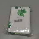 St. Patrick's Day Placemats Set of 4 Farmhouse Table Decor Green Shamrocks Place Mats 12 x 18 Inch Waterproof Lucky Clover Leaves Heat Resistant Linen St. Patrick's Table Mats for Home Kitchen Dining
