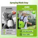 Battery Powered Backpack Sprayer 3.2Gallon, Electric Sprayer with 3-Adjustable Sprayings, Battery Indicator, 5 Nozzles, 41" Retractable Wand, Rechargeable Garden Sprayer for Weed, Lawn&Yard