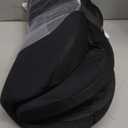 Novabright Foot Rest Under Desk at Work with 3 Adjustable Height, Non-Slip Ergonomic Foot Stool with Gel Top and Warm Pocket for Home Office Car Leg Back Rest(17" X 11" X 17",Cambered,Black)