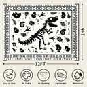 CircleRoad RV Outdoor Rug, 9' × 12' Plastic Straw Reversible Rugs