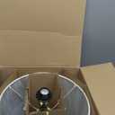 Globe 22" white brass table lamp