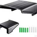 FINXRoll Black Square CCTV Security Sun Rain Shade Camera Cover Shield Protective Roof for CCTV Outdoor Surveillance Camera Hikvision/Nest/Ring/Arlo/Dome/Bullet