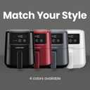 CHEFMAN 2 Qt Mini Air Fryer Digital Space-Saving Compact Air Fryer with Nonstick and Dishwasher Safe Basket, Quick & Easy Meals in Minutes, Features Digital Timer and Shake Reminder Black
