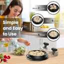 Chicken Shredder Tool Twist Large - 10'' Pro Meat Shredders for Chicken Breast,Visible Kitchen Gadgets Grinder Machine with Brush,Strong Anti-Slip Strip,Ergonomic Handle,BPA Free (Black)