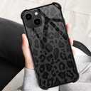 ZHEGAILIAN for iPhone 15 Pro Case, Military-Grade Protection, All-Around Shockproof Corners, Anti-Scratch Phone Case for iPhone 15 Pro - Black Grey Leopard