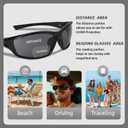 Sport Bifocal Reading Sunglasses for Men, Wrap Around Sunglasses with Bifocals, UV400 Sunglass Readers for Men (Blue/Black)