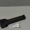 Gym Lamp, Portable Gym Lighting for Posing, Magnetic Work Light Rechargeable, Gift for Men/Women, 180 Rotate Foldable with Hang Hook Camping Lamp, USB Power Bank LED Handheld Flashlight-Black