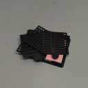 Sticky Note Stencil and Holder Sticky Note Holder with 5 Templates for 3x3 Inch Sticky Notes Reusable Stick Notes Dispenser for to-Do Lists Home Office, Black