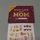 What I Love about Mom Book, Fill-in-the-Blank Book for Mom - Gifts for Mom from Daughter, Son - Birthday Gifts for Mom - Mom Christmas Gifts, Stocking Stuffer