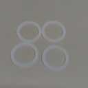 4 Pcs Gasket Seal Rings for Bialetti Moka Express Dama 6 Cups - Spare Food Grade Silicone Sealing Rings for Aluminium Stovetop Coffee Maker Pots (Better Than Rubber)