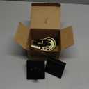 Kwikset Downtown Deadbolt Lock, Matte Black Square Exterior Keyed Front Entry Door, Pick Resistant SmartKey Rekey Security, Single Cylinder Dead Bolt, with Microban Protection (0.5" x 2.63" x 2.63")