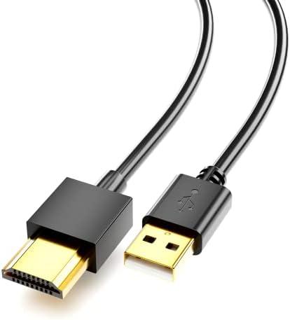 SNLLMZI USB to HDMI Cord Cable, (1M / 3.3FT) USB 2.0 Male to Male Charger Cable Adapter,Used to Charge Devices Such as Hard Drives with HDMI Ports from The USB Port （No Data Transmission Function）