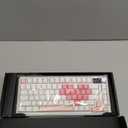 YUNZII B75 PRO Wireless Mechanical Keyboard,75% Layout with Knob,Hot Swap Gasket Custom Structure,Creamy Pre-lubed Switches,RGB Backlit,Bluetooth/Type-C/2.4G for Win/Mac(Milk Switch,Pink)