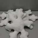 15.7 inch 3 Pcs Christmas Snowflake Decorative Throw Pillows 3D Snowflake Pillows Plush Cute Pillow Snowflake Shaped Pillows for Christmas Winter Decor Couch Sofa Bed Decoration