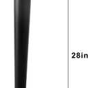 Straight Furniture Table Legs 28 Inch, Round Tapered Metal Furniture Legs Black, Modern Dresser Cabinet Sofa Support Feet Replacement, Set of 4