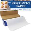Reli. Parchment Paper Roll (15" x 250 ft) w/Dispenser Box, White | Parchment Paper for Baking & Air Fryer | Food Grade Baking Liners | Non-Stick, Cooking Liner for Grilling & Steaming