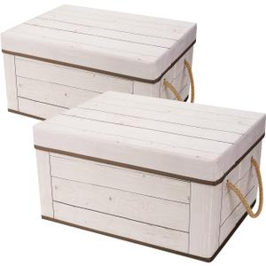 12x12x10 Water Hyacinth Folding Cube Wicker Storage Basket for Shelves, Pantry, Kitchen Organization and Storage