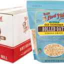 Bob's Red Mill Organic Old Fashioned Rolled Oats, 32oz (Pack of 4) - Non GMO, Whole Grain, Vegan, Kosher BB 11/09/2027