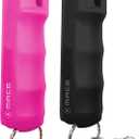 Mace Pepper Spray - Maximum Police Strength OC with UV Dye, Fast Flip Top, Ergonomic Finger Grip, Easy Carry Keychain, 12 Feet Range, 0.42 oz Compact Model, Self Defense Pepper Spray for Women & Men