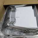 Amhier Chafing Dishes for Buffet 9Qt 4 Pack [Multi-Size Food Pans] Stainless Steel Chafing Dishes [Sturdy and Durable] Chafing Dish Buffet Set for Weddings & Parties & Festival, Silver