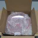 2L Pink Glass Simmer Pot, 2000ml/2.2Qt/68oz, Glass Pots for Cooking on Stove,Heart-shaped Lid,Heat Resistant,Oven Gas Electric Stove Dishwasher Safe for Potpourri Pasta Soups