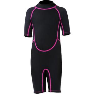 FLEXEL Kids Wetsuit for Boys Girls Toddlers, 2mm Back Zipper Shorty Wetsuit, 3mm Long Sleeve Back Zip Full Wetsuit, Neoprene Thermal Swimsuits for Diving Surfing Swim Lessons,  Age Range Kid