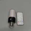 HYPERBLAZE Battery Operated Light Bulbs for Lamps, Wide Bright & 3 Colors & Dimmable Rechargeable Light Bulbs with Remote for Sconces, USB+ E26 Lamp Socket Charging for Non-Hardwired Fixture (1PK, 3000k-4500k-6500k)