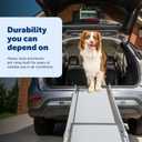 PetSafe Happy Ride Extra Long Telescoping Dog Ramp, Portable Pet Ramp for Cars, Trucks & SUVs with Adjustable Sizing