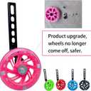 Training Wheels for Bicycle,Flash Mute Wheel Compatible for Bikes of 12-20 Inch 1 Pair