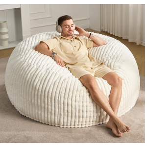 Hobestluk Adult Bean Bag Chair Giant Beanbag with Filling Living Room 